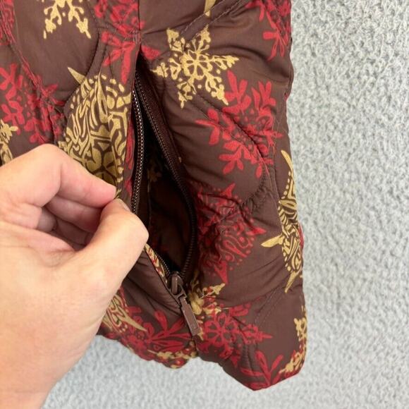 Eddie Bauer Puffer Vest Womens Large Cabin Gorpcore Goose Down Removable Hood - Picture 4 of 12